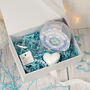Personalised Something Blue Champagne Flute Bride To Be Gift Box Hamper, thumbnail 1 of 6