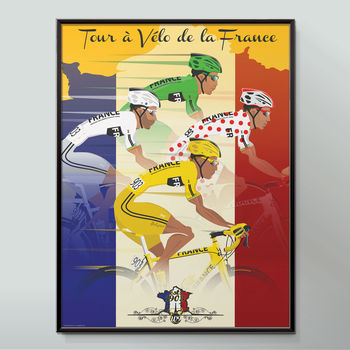 Tour De France Jerseys Art Print, 2 of 9