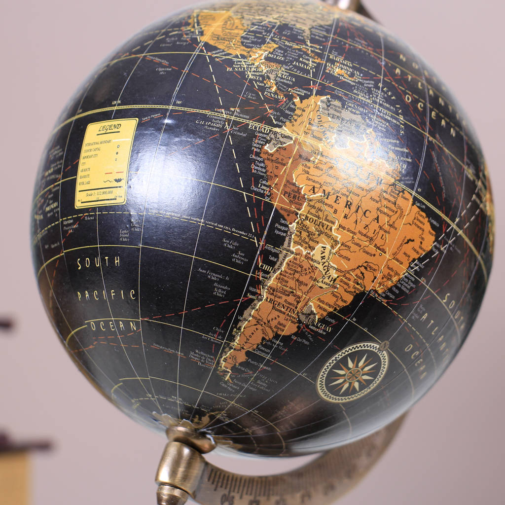 gentlemen study/home office desk globe by dibor