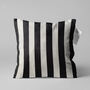Black And White Cushion Cover With Striped Pattern, thumbnail 1 of 7