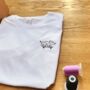 Skateboard Dinosaur Embroidered T Shirt, thumbnail 1 of 7