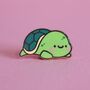 Cute Turtle Enamel Pin, thumbnail 4 of 5