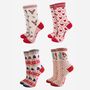 Rainbow Multi Bamboo Socks Christmas Gift Set Four Pack, thumbnail 2 of 3