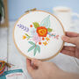 Floral Bloom Embroidery Kit, thumbnail 1 of 8