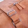 Personalised Faux Leather Barrel Weekend Bag, thumbnail 10 of 12