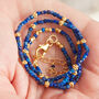 Blue Lapis Lazuli Short Beaded Layering Necklace, thumbnail 4 of 11