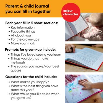 Baby's 1st Christmas Gift Childhood Memory Journal Orange, 7 of 12