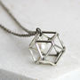 Geometric Birthstone Necklace, thumbnail 5 of 12