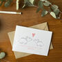 Happy Valentine's Day Daddy Triceratops Card, thumbnail 4 of 4