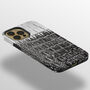 Black And White Crocodile Tough Case For iPhone, thumbnail 2 of 4