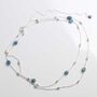 Sterling Silver Apatite Necklace/Bracelet, thumbnail 2 of 5
