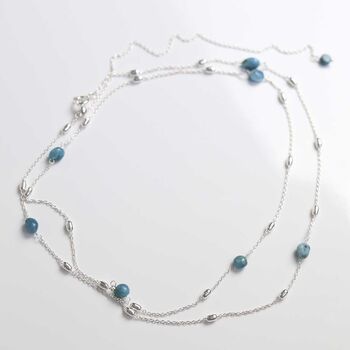 Sterling Silver Apatite Necklace/Bracelet, 2 of 5