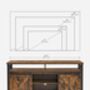 Tv Stand Cabinet 65 Inch Barn Doors Farmhouse Design, thumbnail 7 of 8