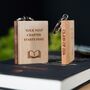 Personalised Graduation And Good Luck Gift Wooden Book Keyring, thumbnail 8 of 12