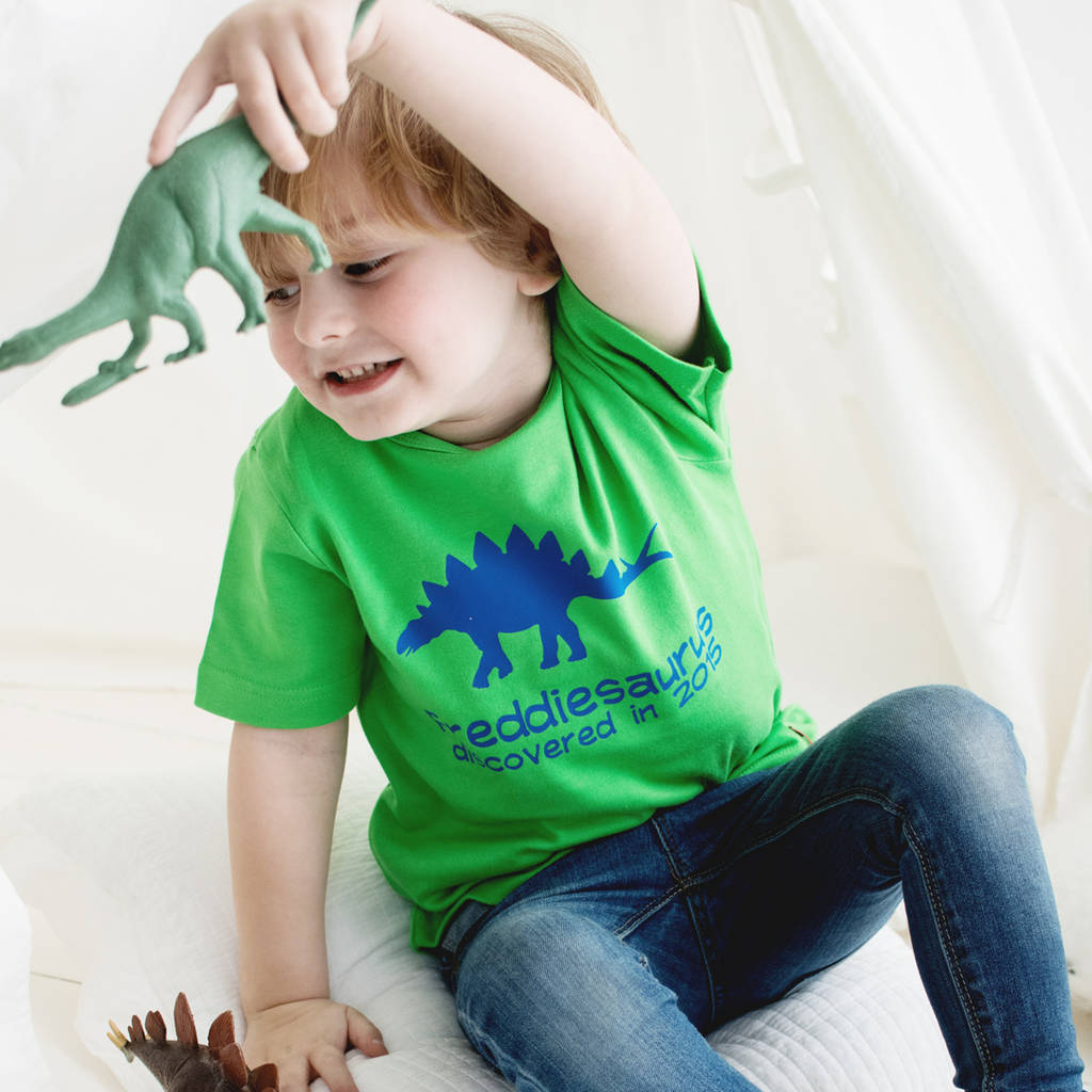 Personalised Dinosaur T Shirt By Simply Colors | notonthehighstreet.com