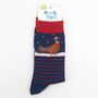 Men's Bamboo Socks Christmas Pheasant Snow, thumbnail 5 of 5