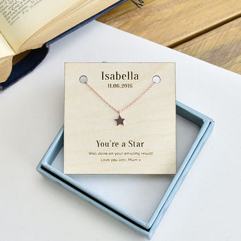 'You're A Star' Personalised Sterling Silver Necklace, 9 of 12