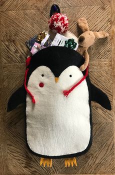 Pete The Penguin Christmas Stocking, 5 of 6
