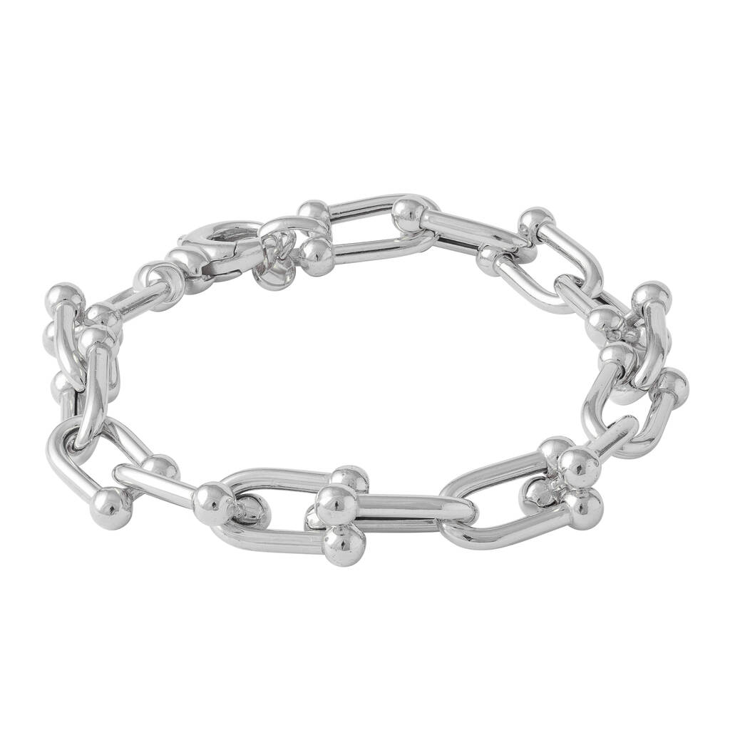 Gauge Chain Bracelet In Gold Plate Or Silver By Loel & Co ...