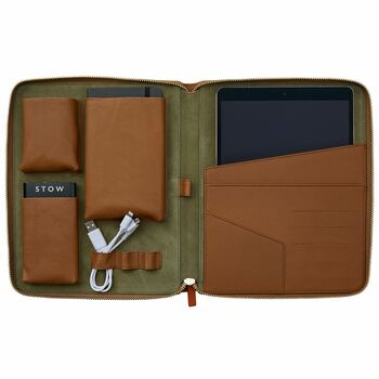 Personalised Luxury Leather Tech And Tablet Case, 6 of 10