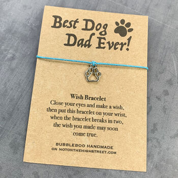 Best Dog Dad Ever! Wish Bracelet, 3 of 12