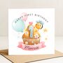 Personalised First Birthday Card For Baby Girl Daughter, thumbnail 2 of 8
