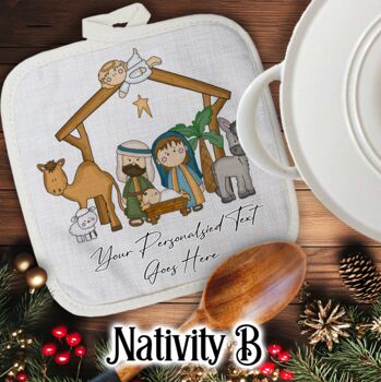 Personalised Cute Christmas Gift Pot Holder / Grab, 6 of 12