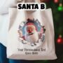 Personalised Christmas Breakout Santa Tote Gift Bag, thumbnail 3 of 4