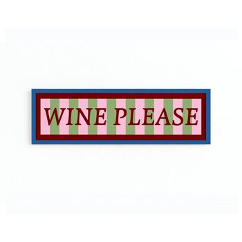 Wine Please Panoramic Framed Print, 4 of 12