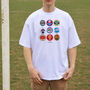 Crystal Palace Football Beer Mats Oversized T Shirt, thumbnail 8 of 10