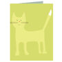 Mini Mustard Cat Greetings Card, thumbnail 2 of 5