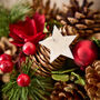 Stars And Roses Indoor Christmas Wreath, thumbnail 4 of 5