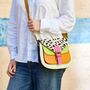 Vaani Multicoloured Saddle Crossbody Bag, thumbnail 10 of 11