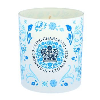 Blue Floral King's Coronation Natural Candle, 2 of 6