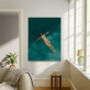 Wild Swimming 'Floating' Art Print, thumbnail 2 of 4