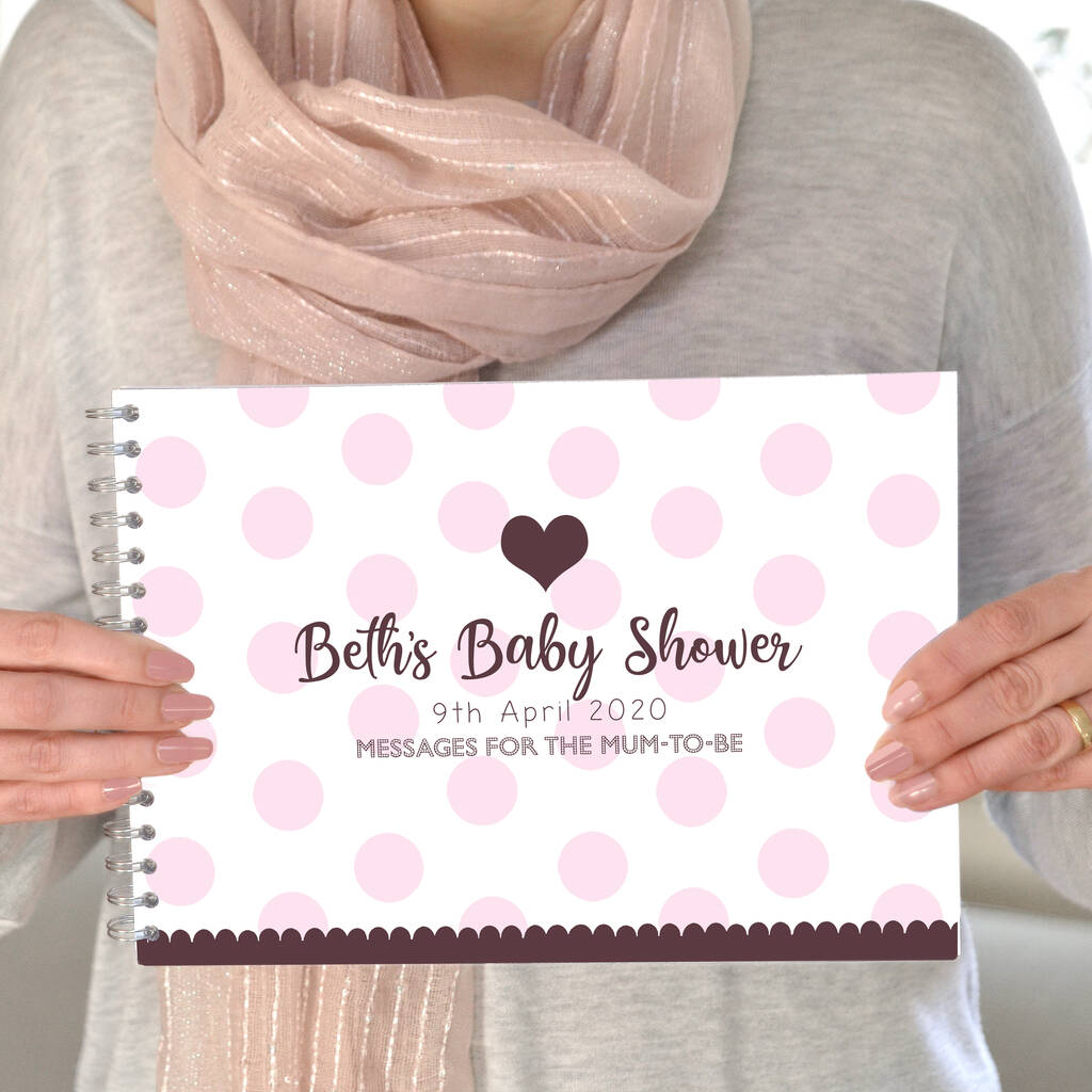 Personalised Baby Shower Guest Book And Photo Album, 1 of 11