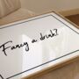 Fancy A Drink Kitchen Print, thumbnail 6 of 6