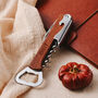 Personalised Wood Wine Opener – Engraved Corkscrew Gift, thumbnail 1 of 5
