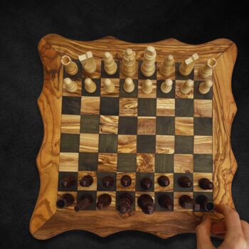 Customisable Wooden Chess Board Engraved | Wedding Gift, 2 of 5