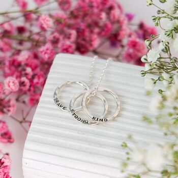 Personalised Organic Circle Necklace, 4 of 12