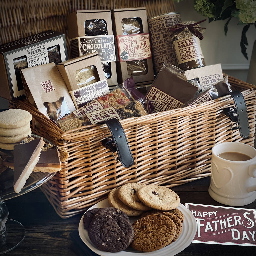 Father's Day Large Basket Hamper Of Treats, 1 of 2