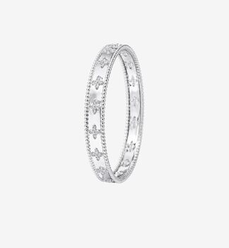 Kinmokusei 925 Silver Plated Bead Floral Bangle, 4 of 4