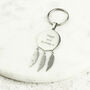 Personalised 30th Birthday Ten Pence Coin Keyring, A Feather For Every Decade, thumbnail 3 of 7