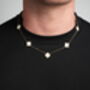 Clover Necklace Gold/White, thumbnail 3 of 3