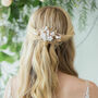 Alyssa Floral Wedding Hair Comb, thumbnail 1 of 7