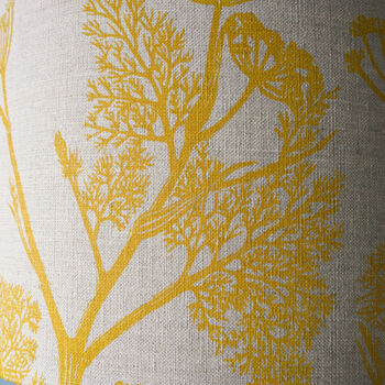 Linen Lampshade, Hand Printed, Botanical Print, 6 of 8