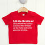 Little Brother Definition T Shirt, thumbnail 3 of 4