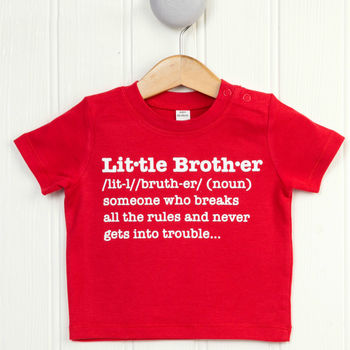 Little Brother Definition T Shirt, 3 of 4
