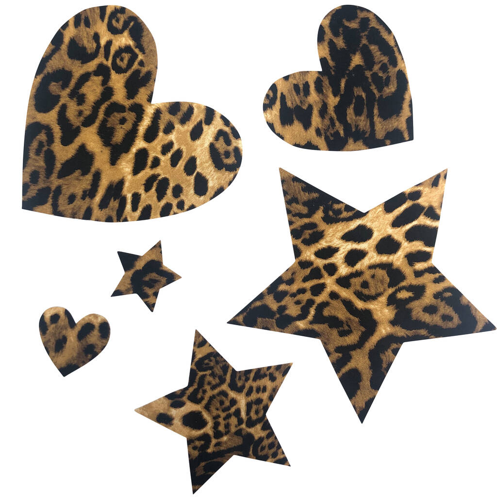 Leopard Print Cotton Iron On Applique Letters By Gemima London Notonthehighstreet