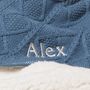 Personalised Sherpa Fleece Cable Baby Blanket, thumbnail 4 of 10